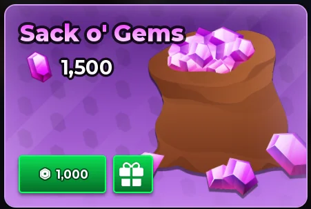 Sack O Gems (1,500)