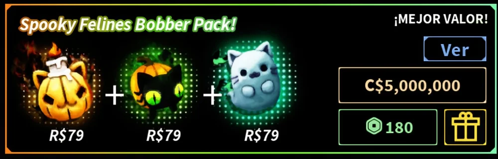 Spooky feline bobber pack!
