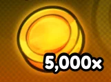 5,000 Gold